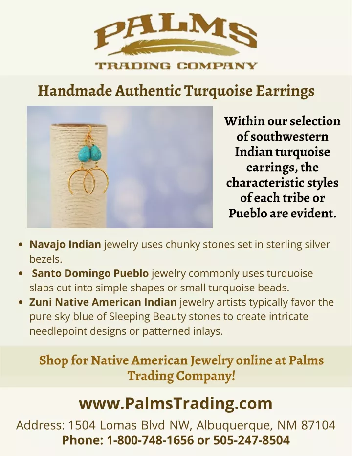 handmade authentic turquoise earrings