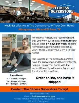 Workout From Home | The Fitness Superstore ABQ