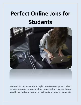 Online Jobs for College Students