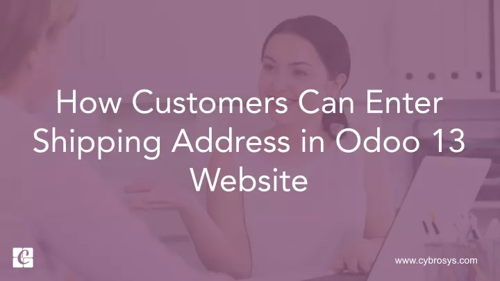 how customers can enter shipping address in odoo