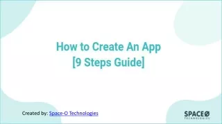 How to create an app [ 9 Step Guide ]
