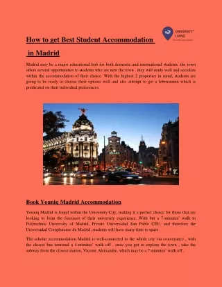 how to get best student accommodation