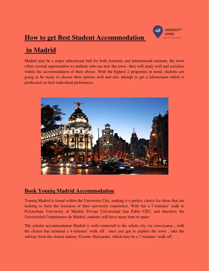 how to get best student accommodation