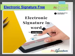 Create Your Electronic Signature Free Online