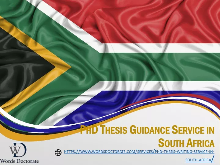 phd thesis guidance service in south africa