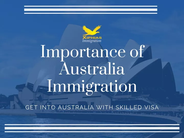 importance of australia immigration