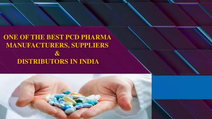one of the best pcd pharma manufacturers