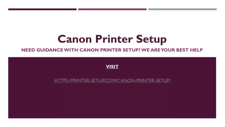 canon printer setup need guidance with canon