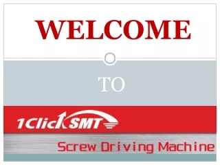 Features of Hios Screw Driver from the 1ClickSMT Detailed Out