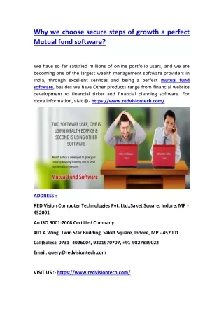 why we choose secure steps of growth a perfect