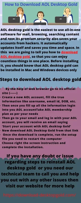 simple steps to download AOL desktop gold