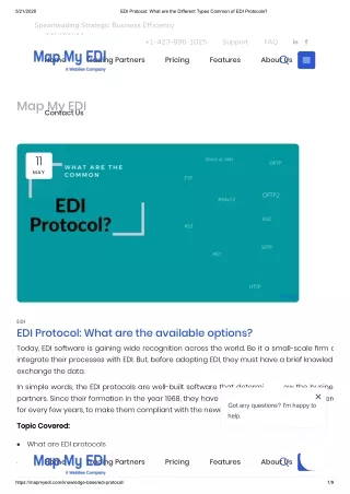 What are EDI protocols