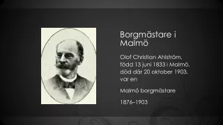 borgm stare i malm