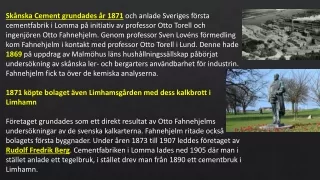 sk nska cement grundades r 1871 och anlade