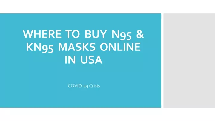 where to buy n95 kn95 masks online in usa