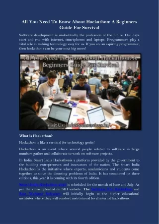 all you need to know about hackathon a beginners