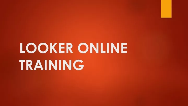 looker online training