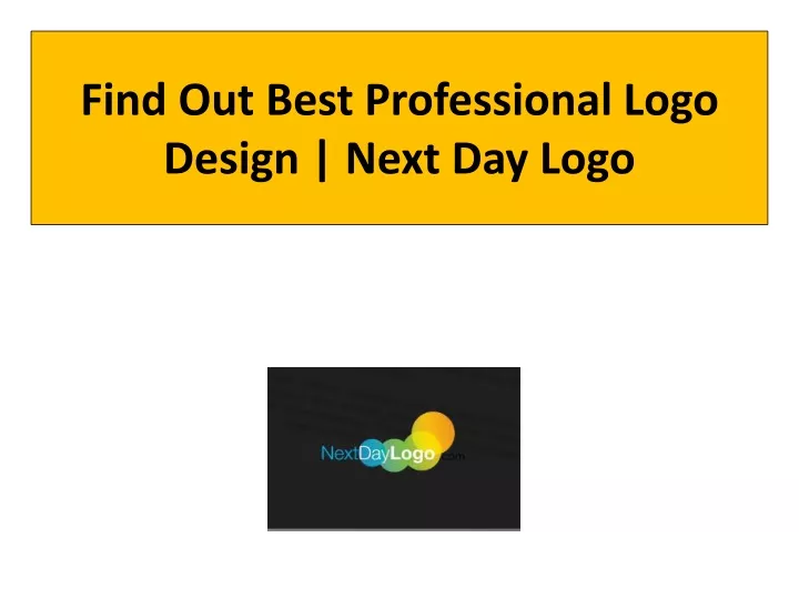 find out best professional logo design next day logo