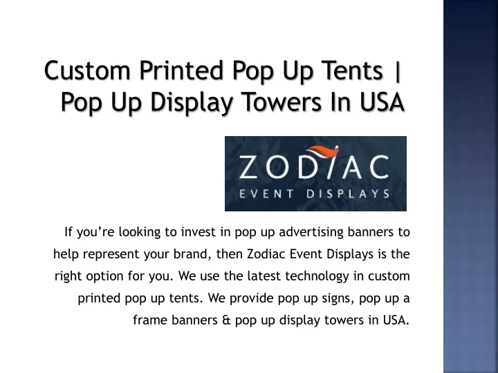 custom printed pop up tents pop up display towers in usa