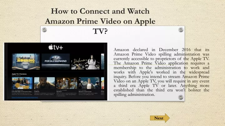 how to connect and watch amazon prime video
