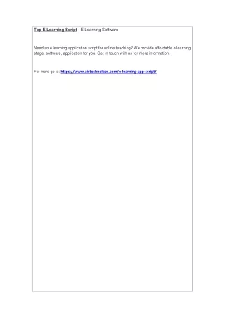 top e learning script e learning software