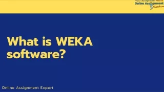 what is weka software