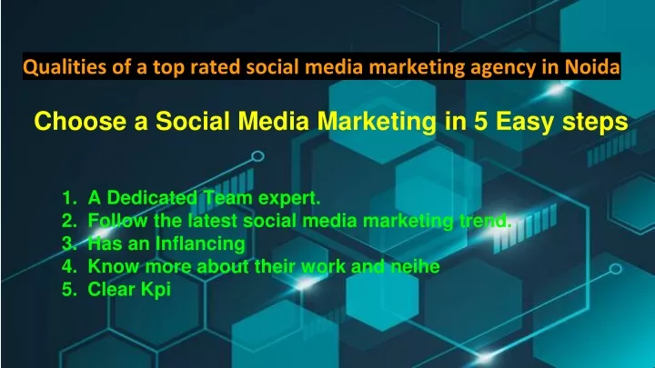 qualities of a top rated social media marketing
