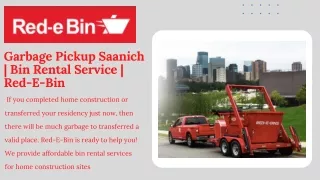 garbage pickup saanich bin rental service