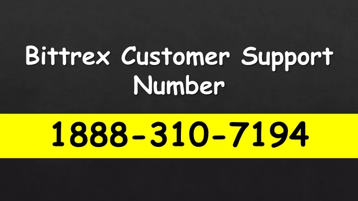 bittrex customer support number
