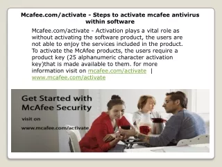 mcafee com activate steps to activate mcafee