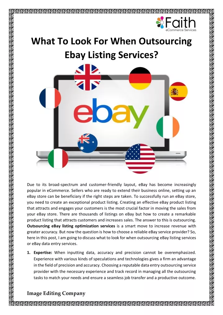 what to look for when outsourcing ebay listing