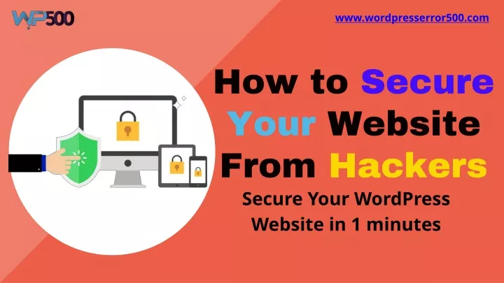how to secure your website from hackers