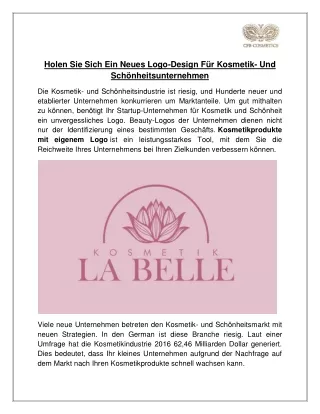 Holen Sie Sich Ein Neues Logo-Design Für Kosmetik- Und Schönheitsunternehmen