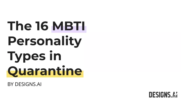 the 16 mbti personality types in quarantine