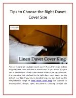 Tips to Choose the Right Duvet Cover Size