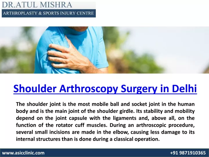 shoulder arthroscopy surgery in delhi