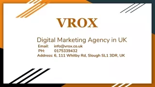 VROX - Digital Marketing agency in Slough UK