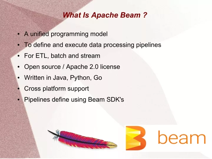 what is apache beam