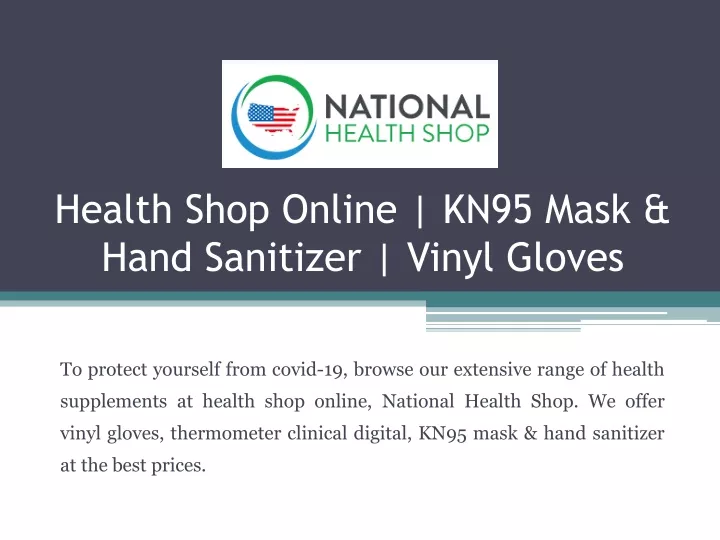 health shop online kn95 mask hand sanitizer vinyl gloves
