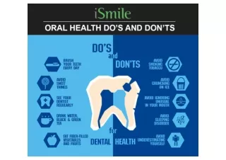 Oral Health, Do's and Don'ts | iSmile