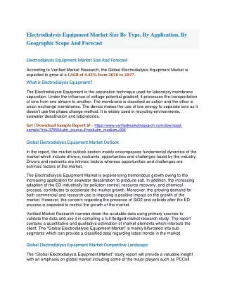 electrodialysis equipment market size by type