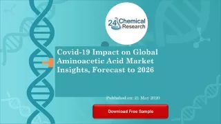 Covid 19 Impact on Global Aminoacetic Acid Market Insights, Forecast to 2026