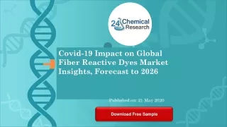 Covid 19 Impact on Global Fiber Reactive Dyes Market Insights, Forecast to 2026