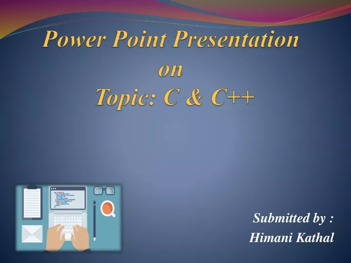 power point presentation on topic c c