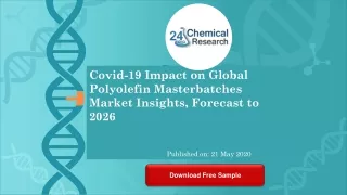 Covid 19 Impact on Global Polyolefin Masterbatches Market Insights, Forecast to 2026