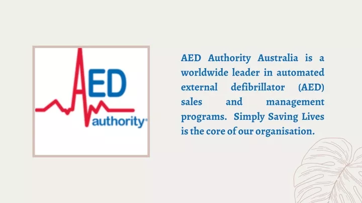 aed authority australia is a worldwide leader