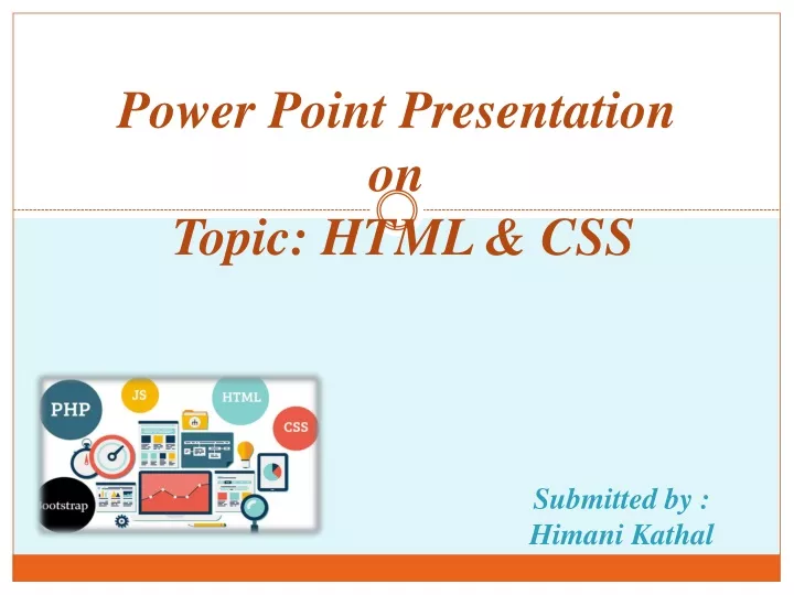 power point presentation on topic html css