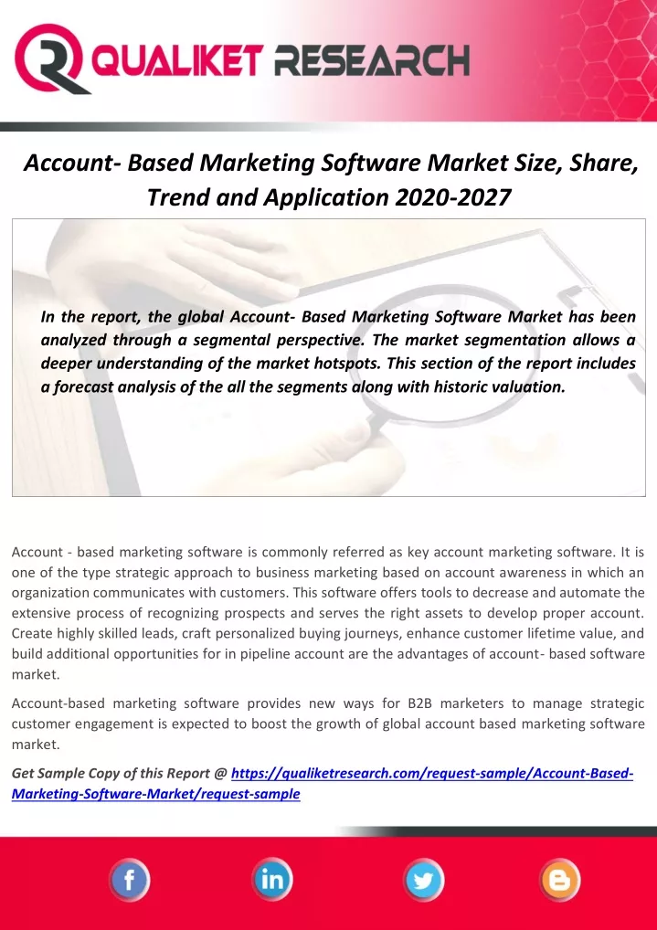 account based marketing software market size