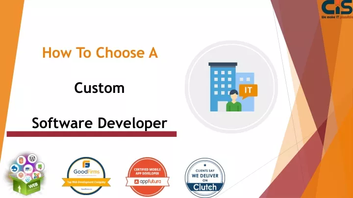 how to choose a custom software developer
