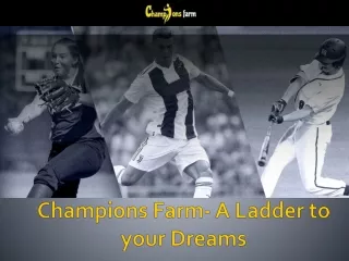 Champions Farm- A Ladder to your Dreams